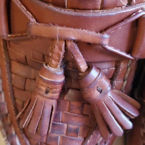 Johnston & Murphy Brown Leather Oxfords with Woven Design And Tassels 8.5 W - Picture 11 of 11